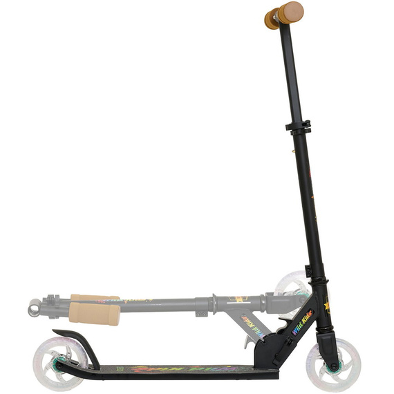 Story Wild Kids Urban Transport Scooter negru LED wys. 73-85 cm