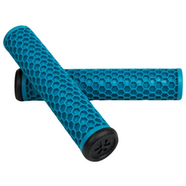 Union Honeycomb Soft Grips Performance Scooter Grips Turquoise 155 mm