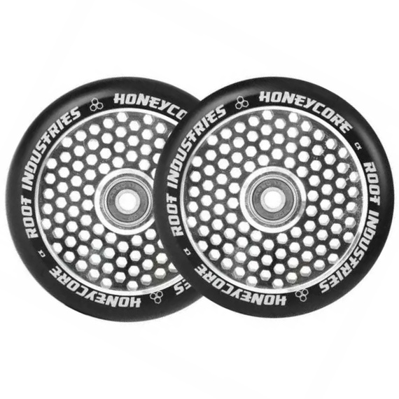 Root Industries Honeycore Black Pro Scooter Wheels 2-Pack Mirror 120 mm (2 buc.)