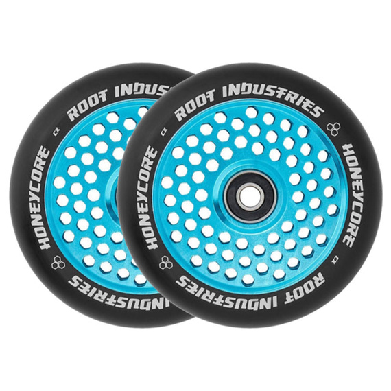 Root Industries Honeycore Black Pro Scooter Wheels 2-Pack Albastru 120 mm (2 buc).)