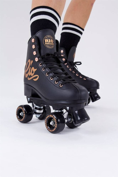 RIO ROLLER ROSE QUAD SKATES Patine Negru