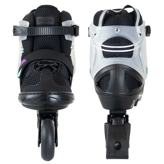 Patine în linie reglabile Story Motion Black-Transparent