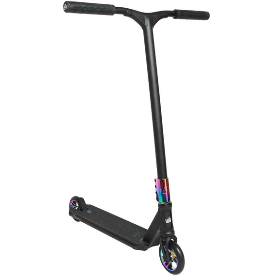 NKD RIZZ Stunt Scooter negru și curcubeu 81 cm