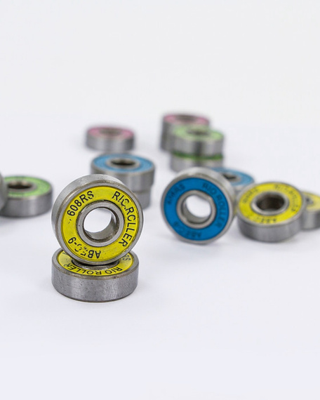 Rulmenți pentru patine cu rotile și role Rio Roller Bearing Pack ABEC-9 Multicolor (16 buc.)