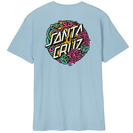 SANTA CRUZ Dressen Rose Crew Two T-Shirt Albastru