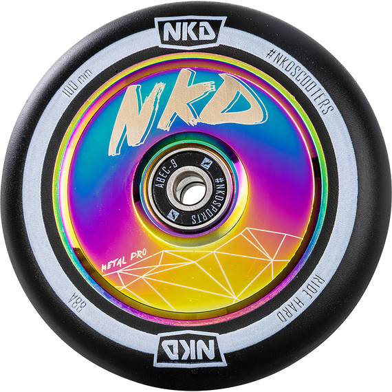 Roată pentru scuter NKD Metal Pro Rainbow 100 mm