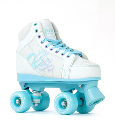 RIO ROLLER LUMINA QUAD SKATES Patine cu rotile alb/albastru