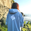 Poncho Poncho Jacket Story Change Robe Baby Blue Albastru deschis