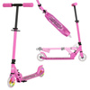 Scuter de transport urban pentru copii și adolescenți Story Wild Kids Pink LED wys. 73-85 cm