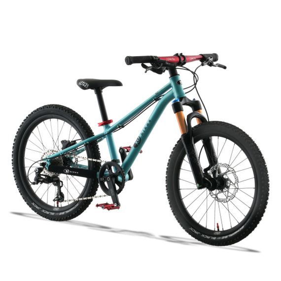 Superlekki rower dla dzieci KUbikes 20S DISC Turkusowo-Czerwony