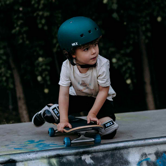 NKX Brain Saver Skateboard Helmet Ocean Blue