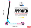Trotinetă Freestyle CORE CL1 Complete Stunt Scooter Roz-Turcoaz înălțime 85 cm