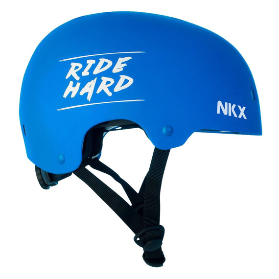 Cască de skateboarding NKX Brain Saver Blue Ride Hard