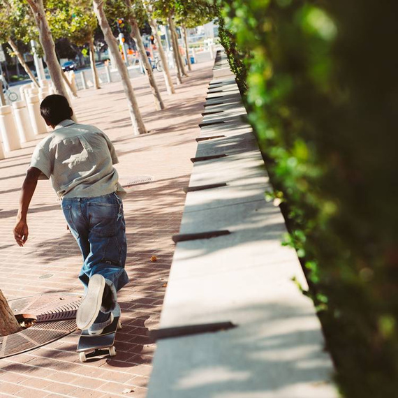 GLOBE G0 Strype Hard skateboard - Portocaliu prăfuit/Lavandă 7.75"