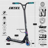NKD Diesel Stunt Scooter negru și curcubeu 87 cm