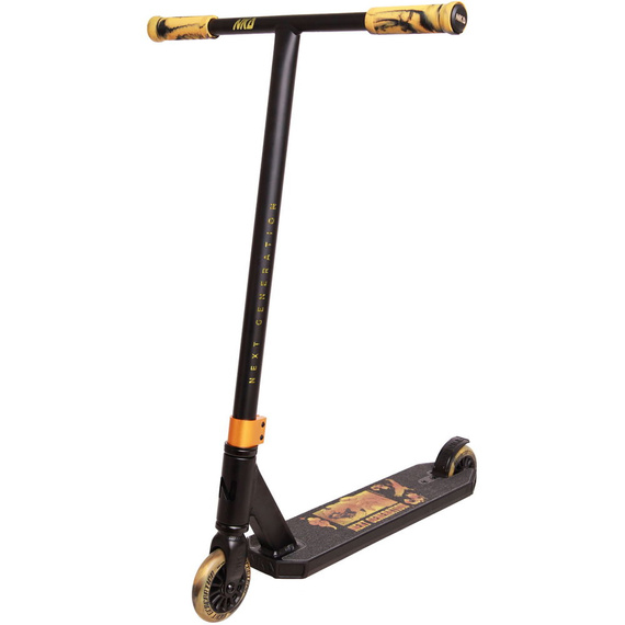 NKD Next Generation Black-Gold Aluminiu de înaltă performanță scuter ușor pentru tineri piloți. 79,4 cm