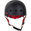 NKX Brain Saver Cască de skateboard negru și roșu