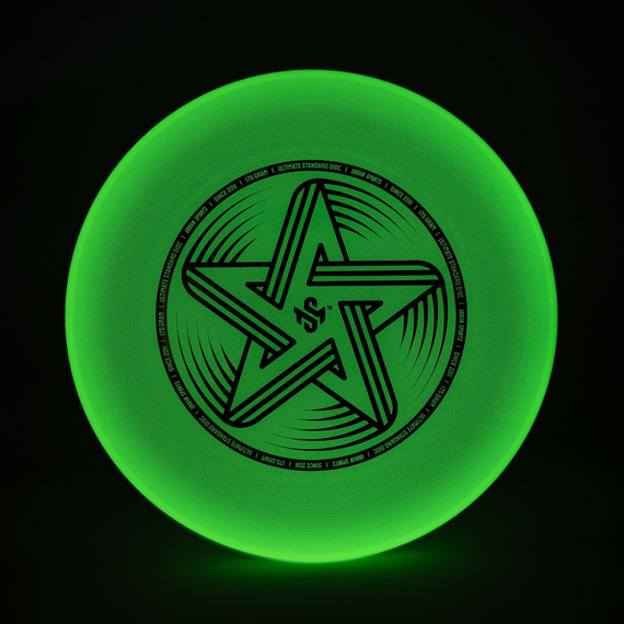 Frisbee Ultimate aruncare disc Urban Sports Gold Star Glow (incandescent) 175g