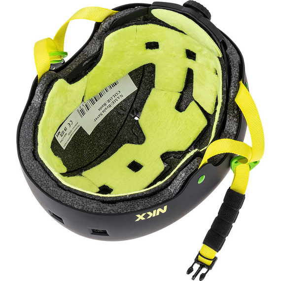 NKX Brain Saver Cască de skateboard Rasta Yellow