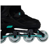 Story Midnight Adjustable Inline Skates Black-Mint LED
