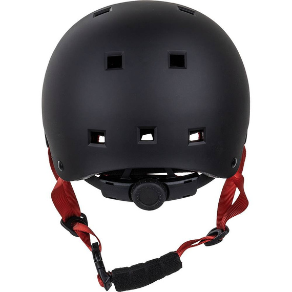 NKX Brain Saver Cască de skateboard negru și roșu