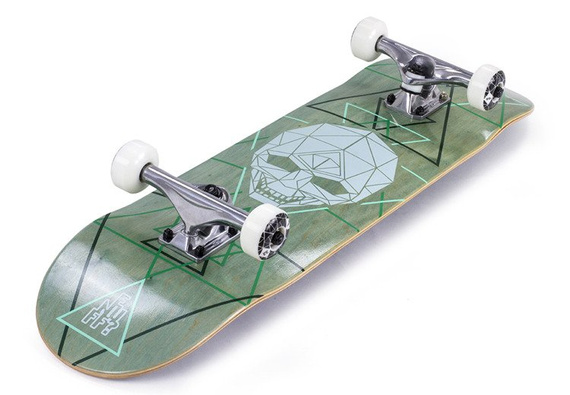 ENUFF GEO SKULL COMPLETE Verde 8.0" Skateboard
