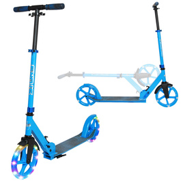 Scuter de transport cu roți mari Story Urban GO! LED albastru