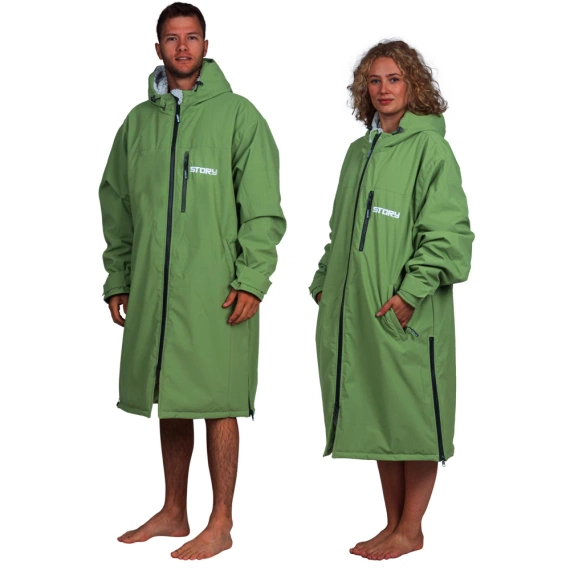 Poncho Poncho Jacket Story Change Robe Olive
