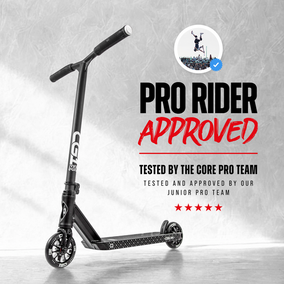 Trotinetă de Freestyle CORE CG1 Mini Complete Stunt Scooter Negru, înălțime 77 cm