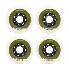 Echo Drift Wheels alb și verde 80 mm (4 buc).)