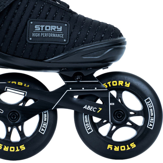 Patine cu rotile cu trei roți Story Epic Negru
