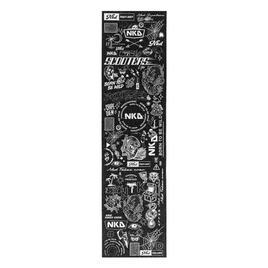 NKD Griptape negru și alb 584 mm șmirghel pentru scuter