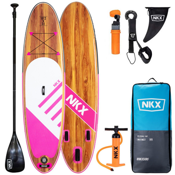 SUP placă gonflabilă de turism NKX Instinct roz / alb 10'2