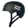 NKX Brain Saver Skateboard Helmet Black Ride Hard