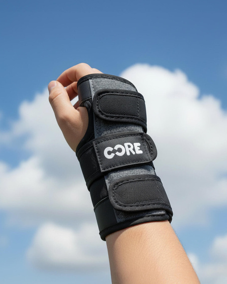 Set de protecții pentru copii CORE Kids Protection Junior Skate Triple Pad Set Negru