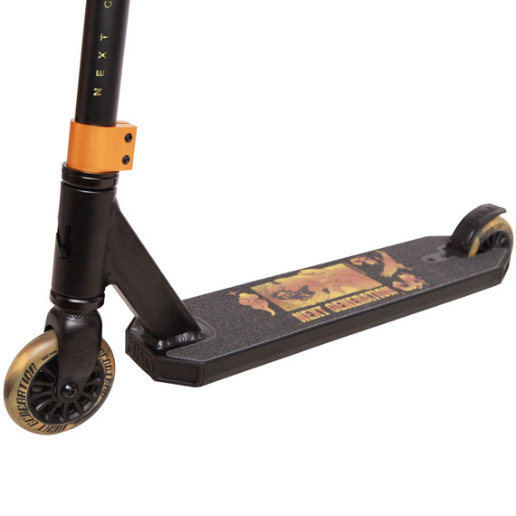NKD Next Generation Black-Gold Aluminiu de înaltă performanță scuter ușor pentru tineri piloți. 79,4 cm