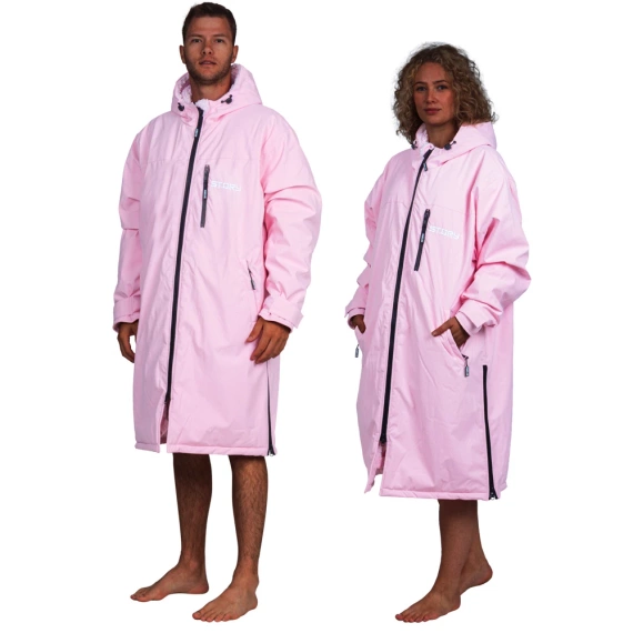 Poncho Poncho Jacket Story Change Robe Roz deschis