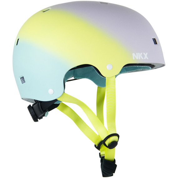 NKX Brain Saver Cască de skateboard Candy Fade albastru și galben