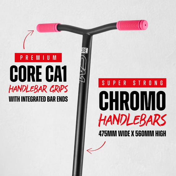 Trotinetă Freestyle CORE CA1 Complete Stunt Scooter Roz înălțime 81 cm