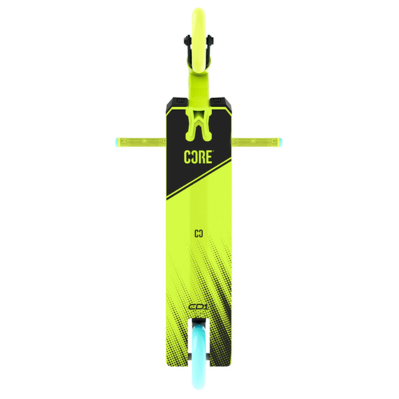 Trotinetă de Freestyle CORE CD1 Complete Stunt Scooter Verde-Lime cu Albastru înălț. 81 cm