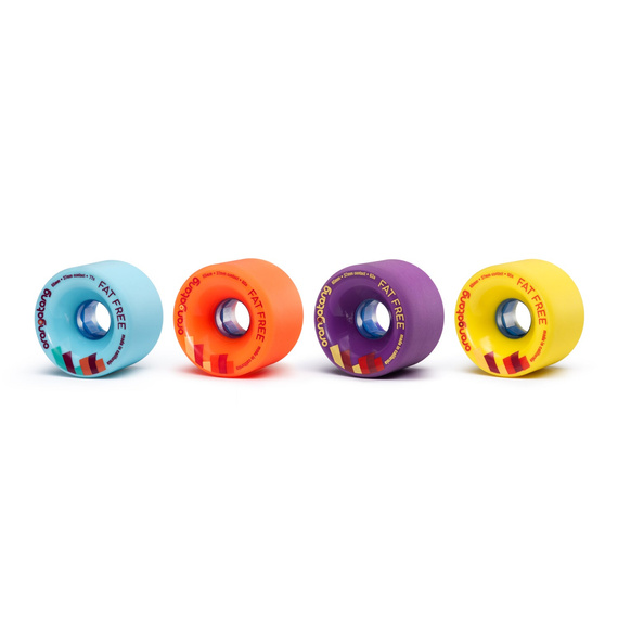Orangatang Longboard Fat Free Wheels Purple 65mm 83A