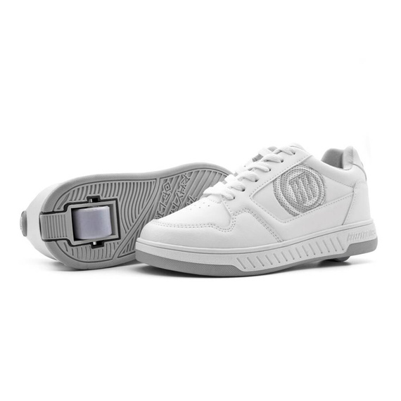 Pantofi Breezy Rollers Classic alb/argintiu