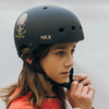 NKX Brain Saver Cască de skateboard cu craniu negru și auriu