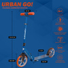 Scuter de transport cu roți mari Story Urban GO! Albastru marin