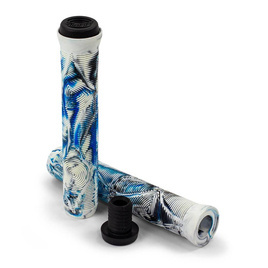 Mânere de performanță pentru scutere Slamm Team Swirl Bar Grips Arctic Blue 165 mm