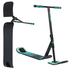 Trotinetă Freestyle pe zăpadă NKD SNOW Stunt Scooter Negru-Mentă înălț. 82 - 92 cm