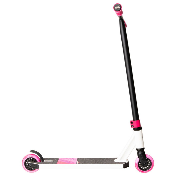 NKD Next Generation Scutere ușoare din aluminiu pentru tineri rideri Alb-roz wys. 79,4 cm
