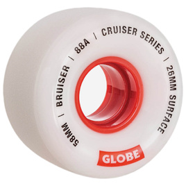 GLOBE Bruiser alb/roșu 58 mm roți skateboard