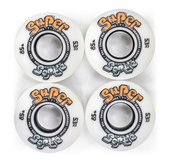 ENUFF Super Softie Skateboard Wheels alb 53 mm