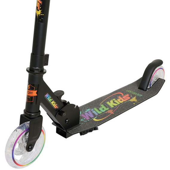 Story Wild Kids Urban Transport Scooter negru LED wys. 73-85 cm